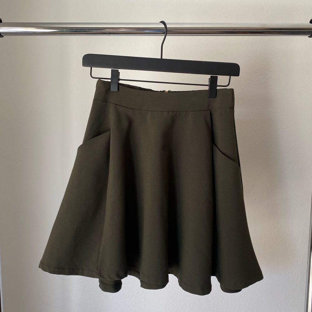 Green skirt